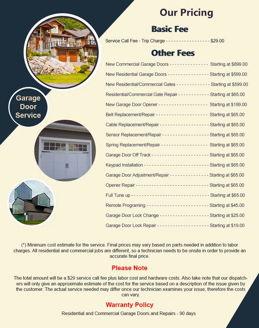 Garage Doors Store Repairs Chicago, IL 773-596-9997